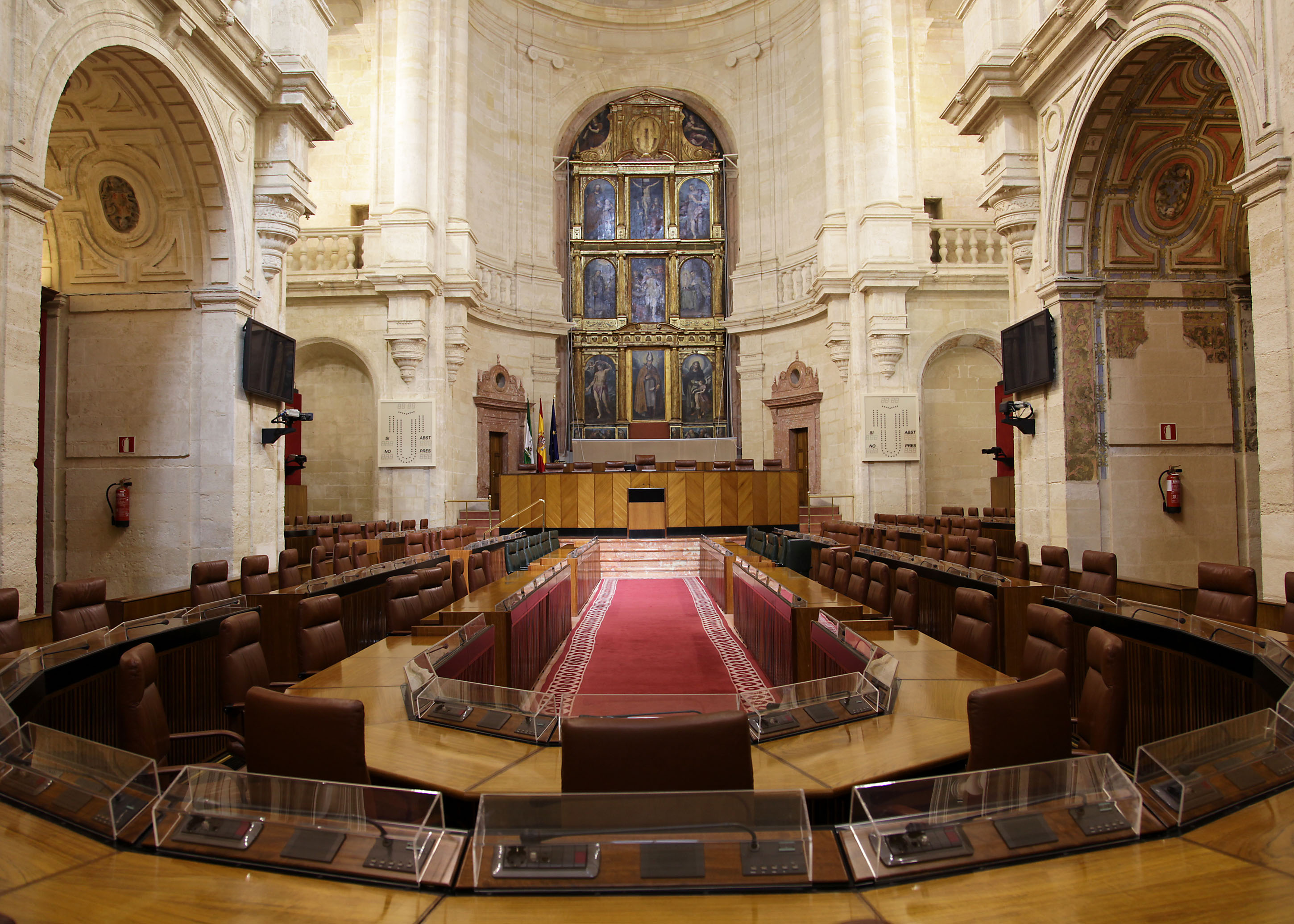 Salón de Plenos del Parlamento de Andalucía
