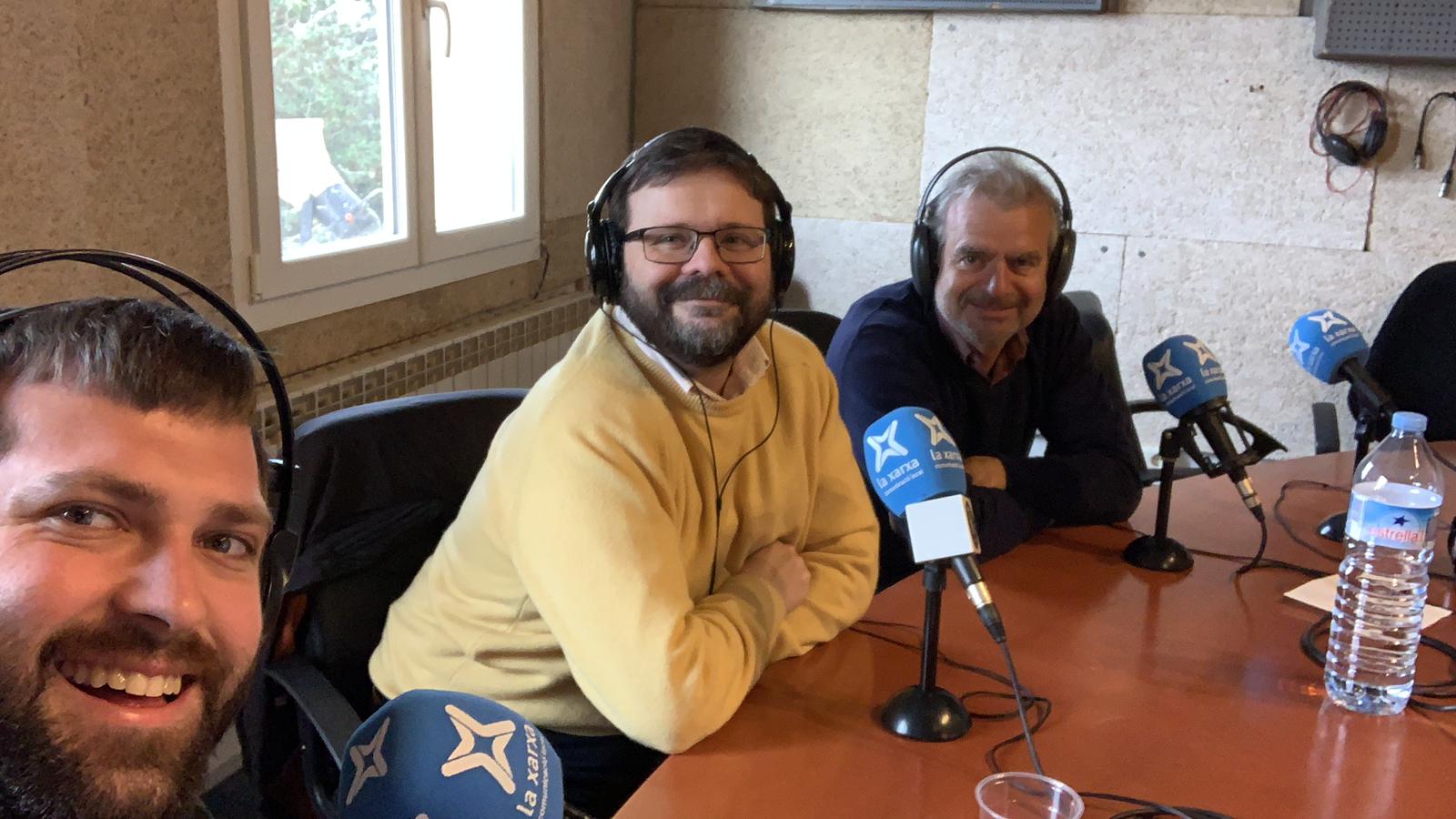 Entrevista en los estudios de Radio Cardedeu